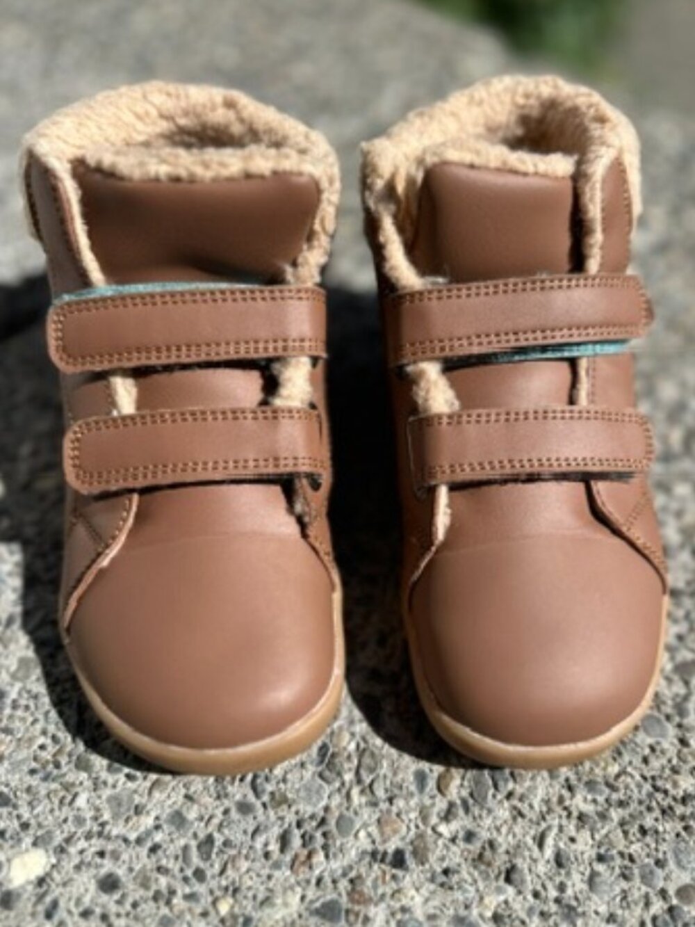 Ten Little Kids Brown Fleece Lined Ankle Boots Size 13